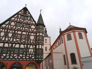 Altes Rathaus und St. Blasius in Fulda