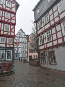 Fachwerkhäuser in Marburg
