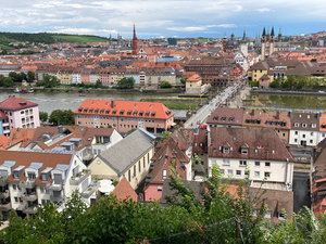 Blick von der Festung auf Würzburg
