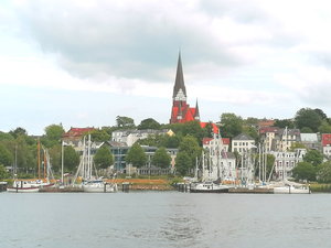 Ostseite des Flensburger Hafens